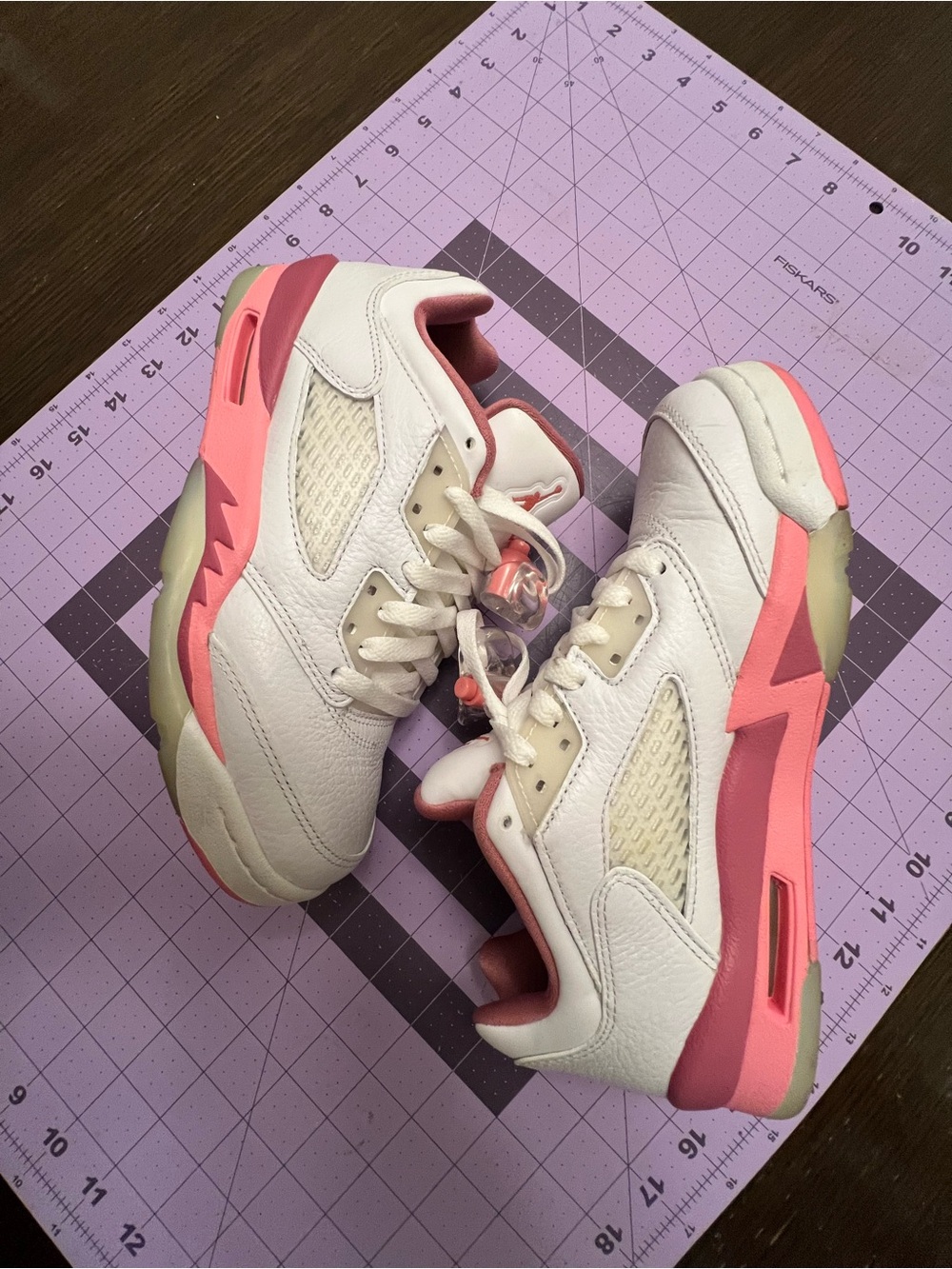 Air Jordan 5 Retro Low GS “Crafted For Her” Desert Berry Sneakers 6Y Womens 7.5